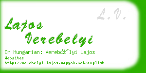 lajos verebelyi business card